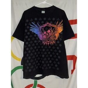 Vintage Y2K Exit 26 T Shirt XL Graphic Tee Skull Grunge